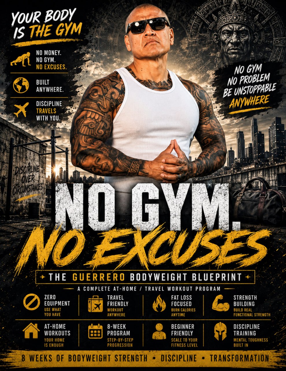 No Gym No Excuses — The Guerrero Bodyweight Blueprint