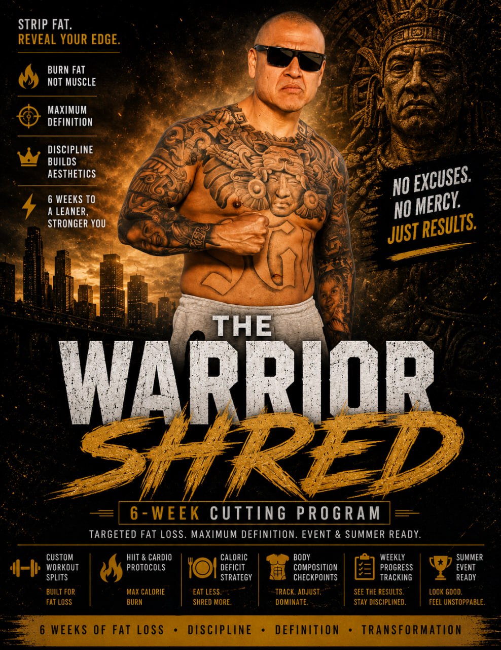The Warrior Shred — 6-Week Cutting Program